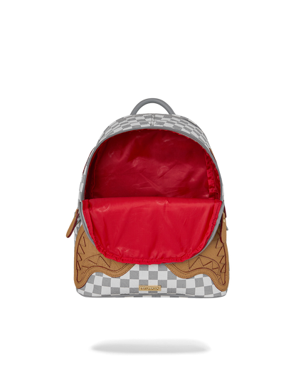 SPRAYGROUND® BACKPACK EMBOSSED CREAM CHECK SAVAGE BACKPACK