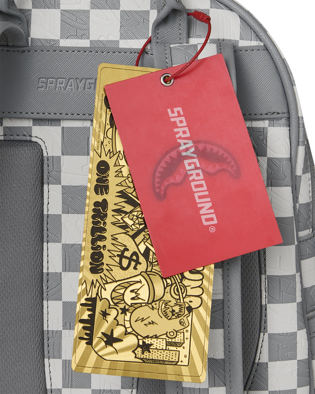 SPRAYGROUND® BACKPACK EMBOSSED CREAM CHECK SAVAGE BACKPACK