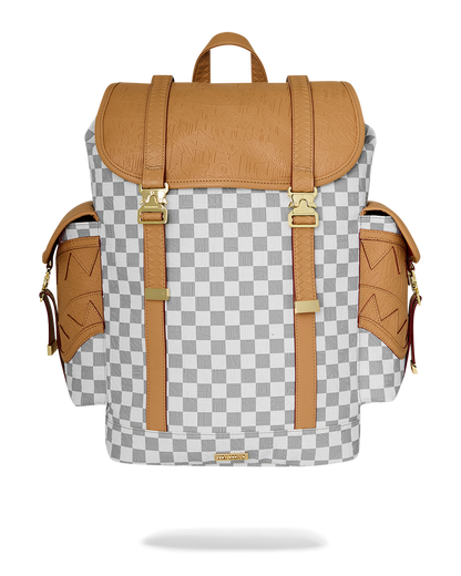 SPRAYGROUND® BACKPACK EMBOSSED CREAM CHECK MONTE CARLO