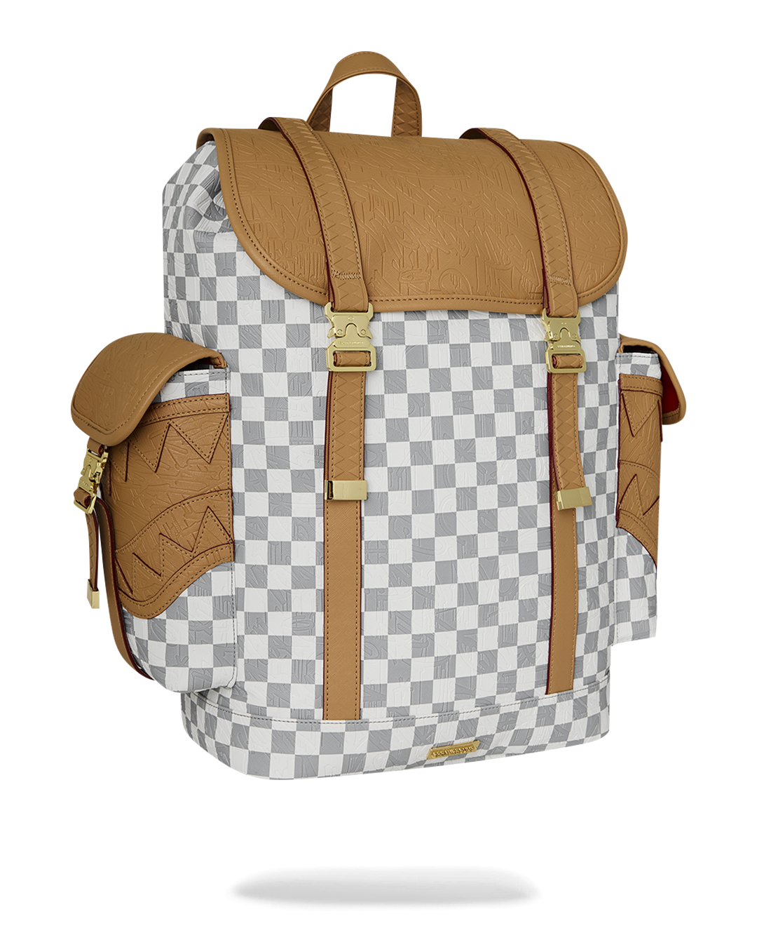 SPRAYGROUND® BACKPACK EMBOSSED CREAM CHECK MONTE CARLO