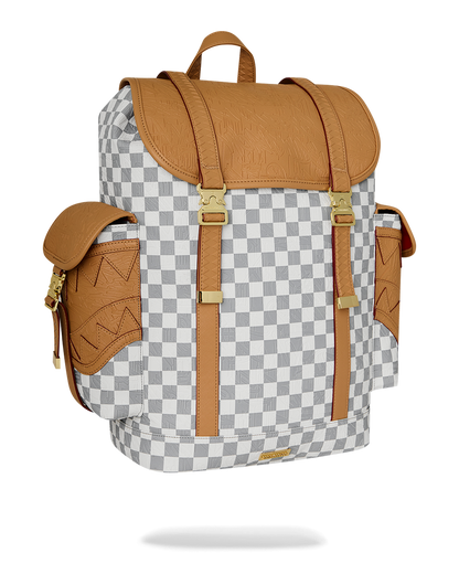 SPRAYGROUND® BACKPACK EMBOSSED CREAM CHECK MONTE CARLO