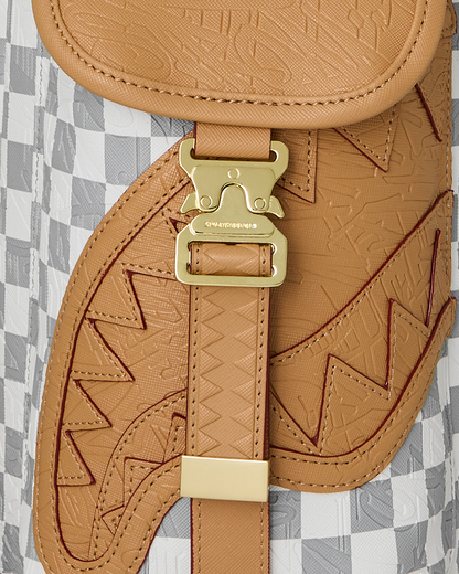 SPRAYGROUND® BACKPACK EMBOSSED CREAM CHECK MONTE CARLO