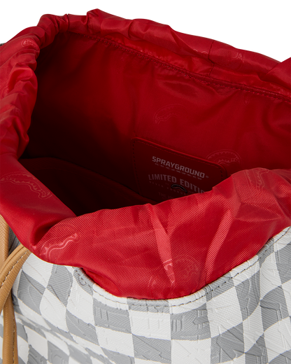 SPRAYGROUND® BACKPACK EMBOSSED CREAM CHECK MONTE CARLO