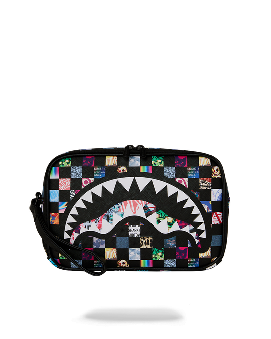 SPRAYGROUND® TOILETRY CRAZY CHECK TOILETRY BRICK