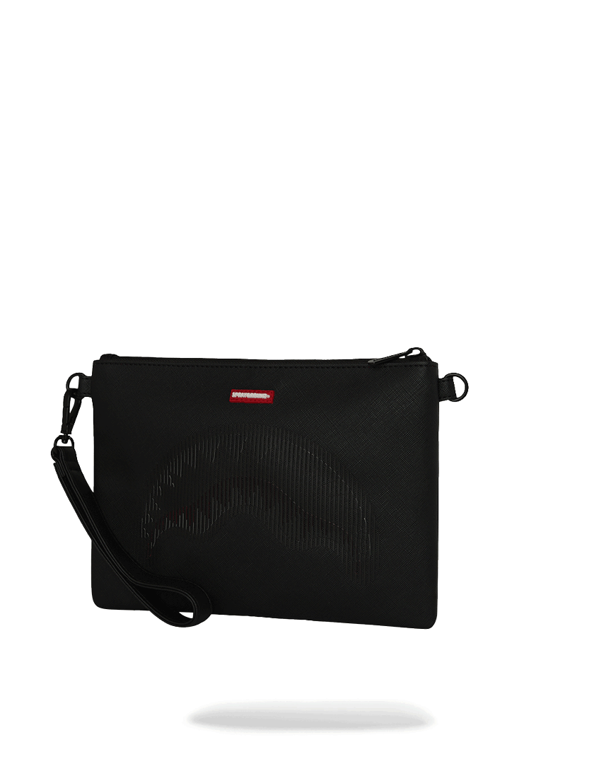 SPRAYGROUND® POUCHETTE DISAPPEARING SHARK CROSSOVER CLUTCH