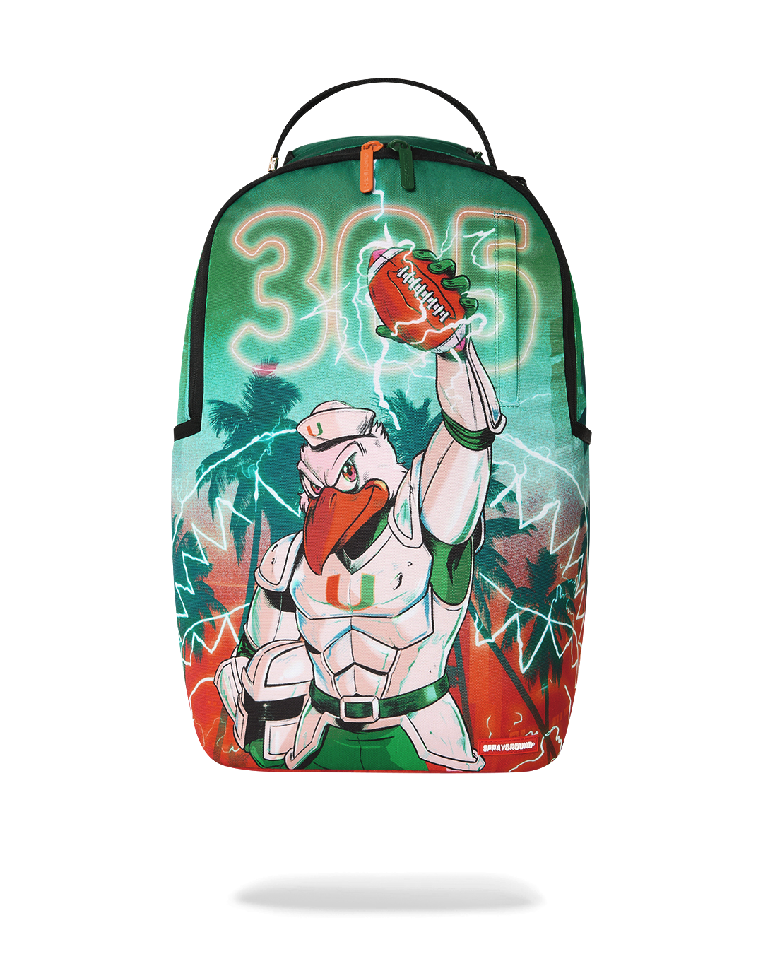 SPRAYGROUND® BACKPACK UNIVERSITY OF MIAMI HURRICANES - TOUCHDOWN THUNDER