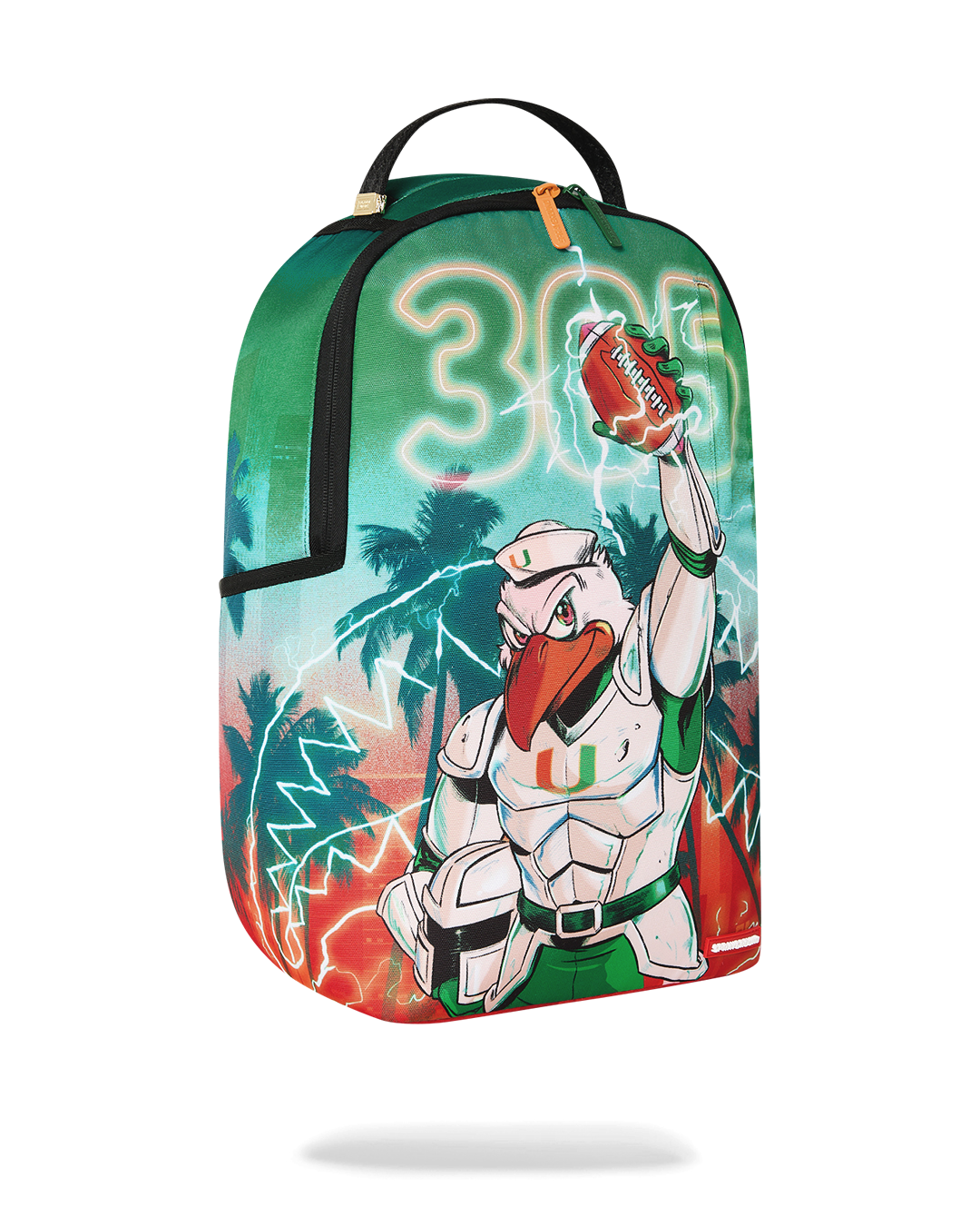 SPRAYGROUND® BACKPACK UNIVERSITY OF MIAMI HURRICANES - TOUCHDOWN THUNDER