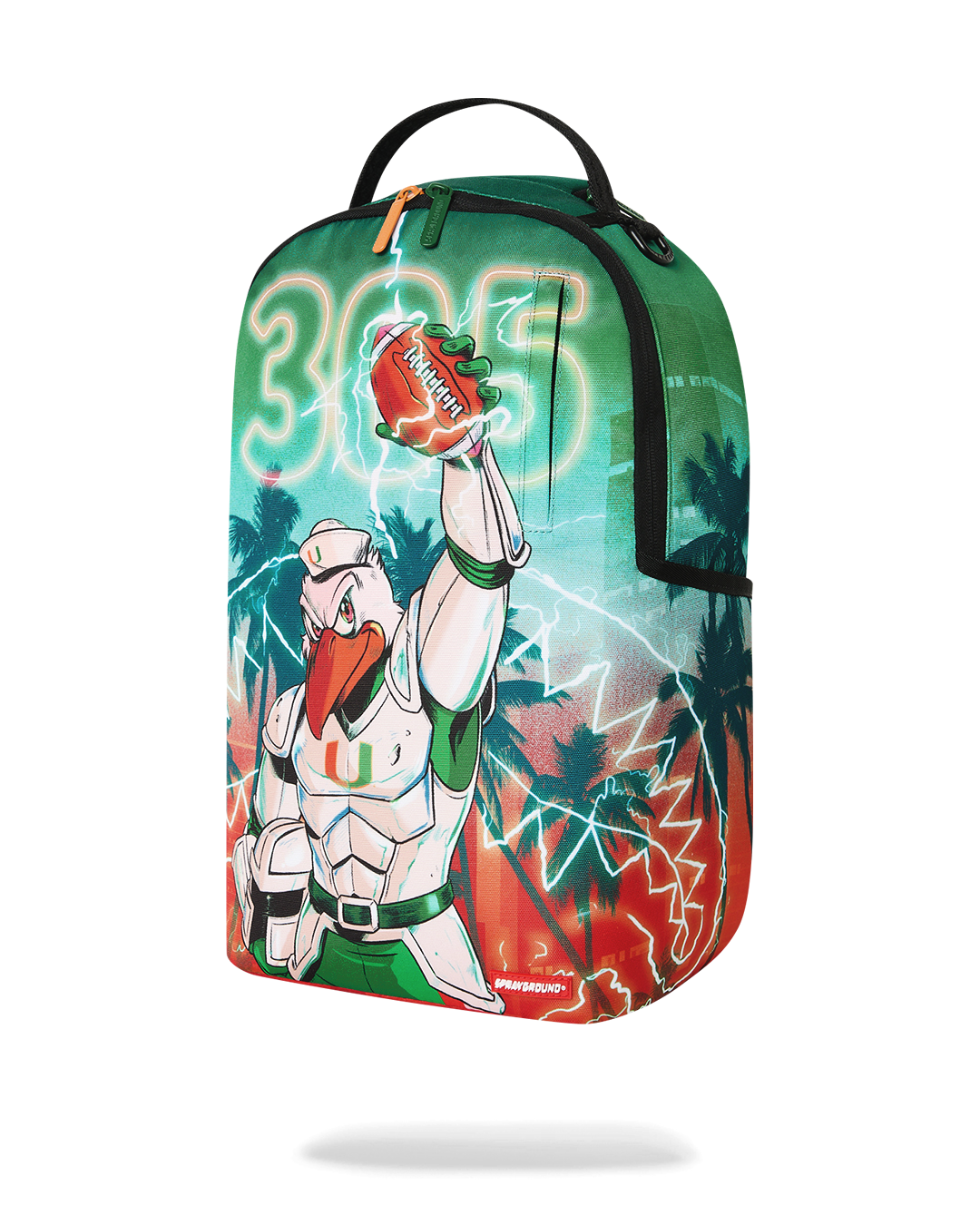 SPRAYGROUND® BACKPACK UNIVERSITY OF MIAMI HURRICANES - TOUCHDOWN THUNDER