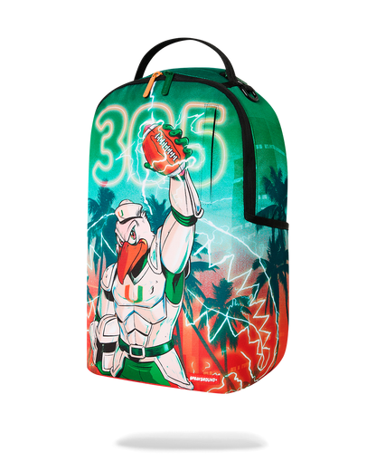 SPRAYGROUND® BACKPACK UNIVERSITY OF MIAMI HURRICANES - TOUCHDOWN THUNDER
