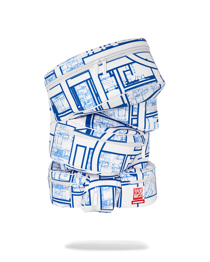 SPRAYGROUND® BACKPACK FRANK LLOYD WRIGHT BLUEPRINT 3D ROUND BACKPACK