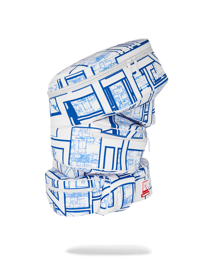 SPRAYGROUND® BACKPACK FRANK LLOYD WRIGHT BLUEPRINT 3D ROUND BACKPACK