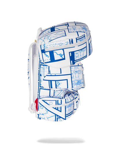 SPRAYGROUND® BACKPACK FRANK LLOYD WRIGHT BLUEPRINT 3D ROUND BACKPACK