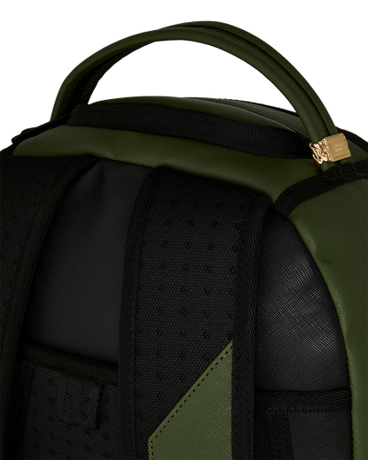 SPRAYGROUND® BACKPACK SHARK CENTRAL EMBOSSED GREEN NYLON BACKPACK