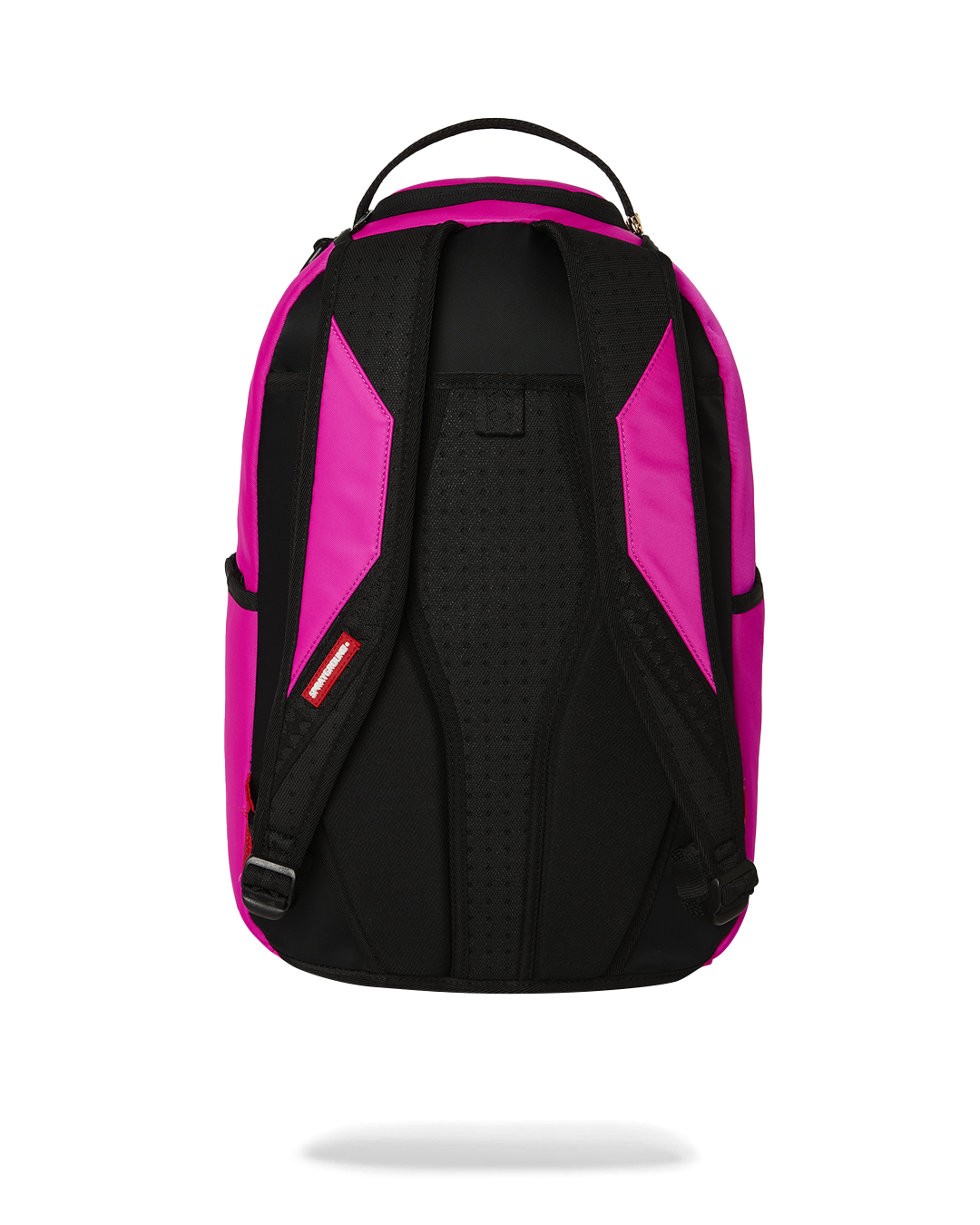 SPRAYGROUND® BACKPACK SHARK CENTRAL WHITE STENCIL SHARK PINK NYLON BACKPACK