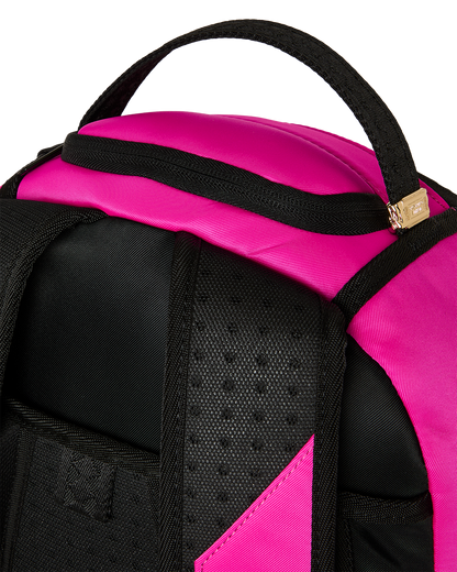 SPRAYGROUND® BACKPACK SHARK CENTRAL WHITE STENCIL SHARK PINK NYLON BACKPACK