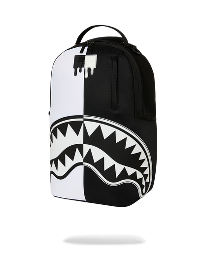 SPRAYGROUND® BACKPACK SHARK CENTRAL BLACK AND WHITE STENCIL BACKPACK
