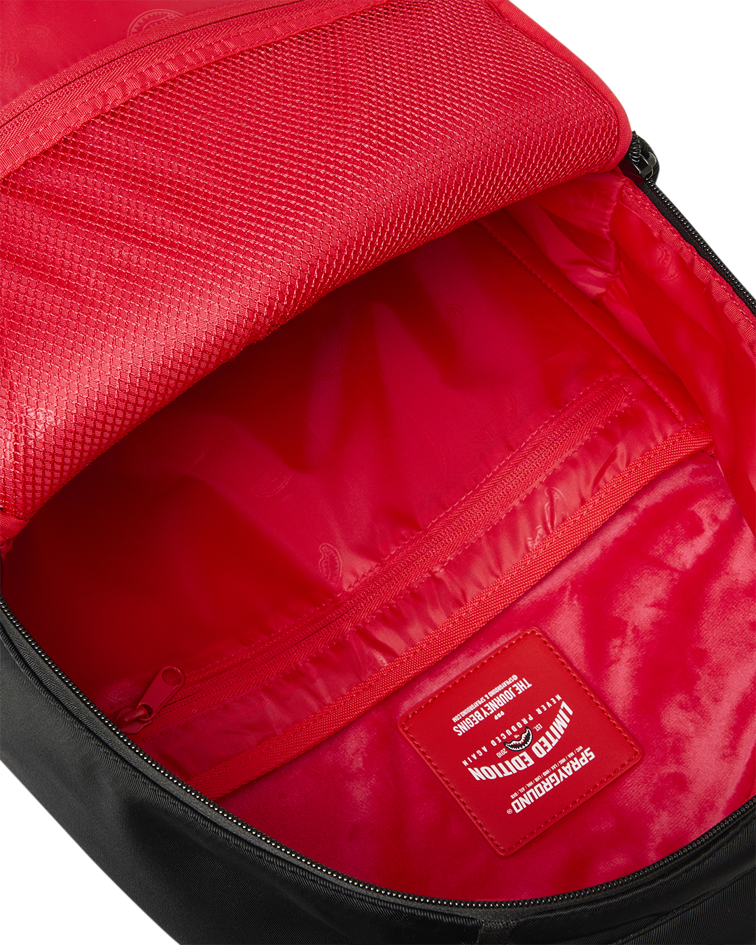 SPRAYGROUND® BACKPACK SHARK CENTRAL BLACK AND WHITE STENCIL BACKPACK