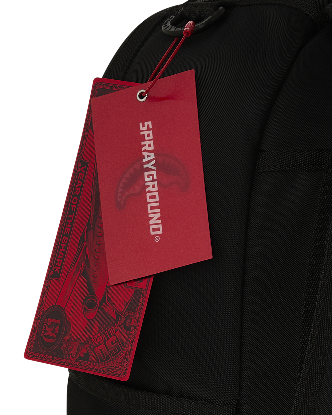 SPRAYGROUND® BACKPACK SHARK CENTRAL BLACK AND WHITE STENCIL BACKPACK