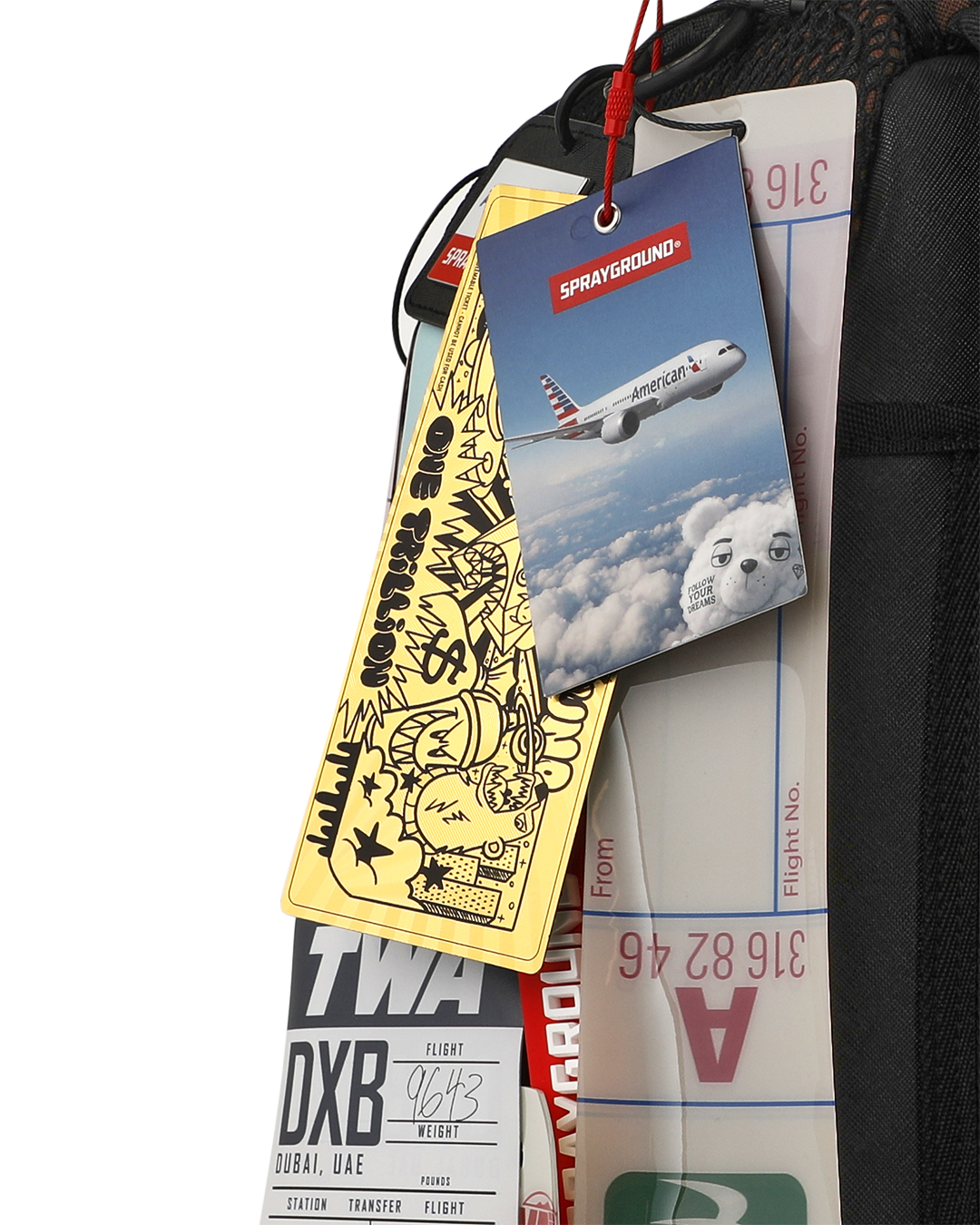 SPRAYGROUNDÂ® BACKPACK AA HANGING LUGGAGE TAGS BACKPACK