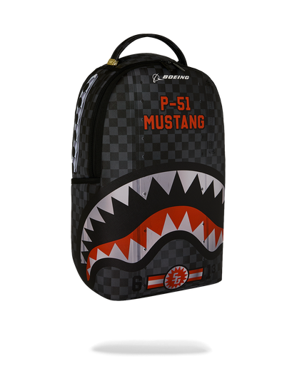 SPRAYGROUNDÂ® BACKPACK BOEING P-51 MUSTANG SHARKMOUTH BACKPACK
