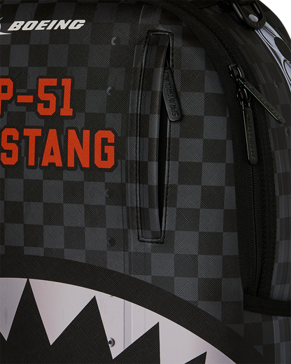 SPRAYGROUNDÂ® BACKPACK BOEING P-51 MUSTANG SHARKMOUTH BACKPACK