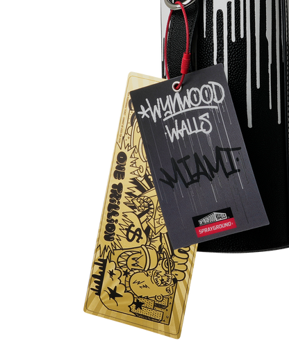 SPRAYGROUND® SPRAY PAINT CAN HOLDER WYNWOOD WALLS COLLAB WATER BOTTLE OR SPRAYCAN HOLDER (BLK/WHT)