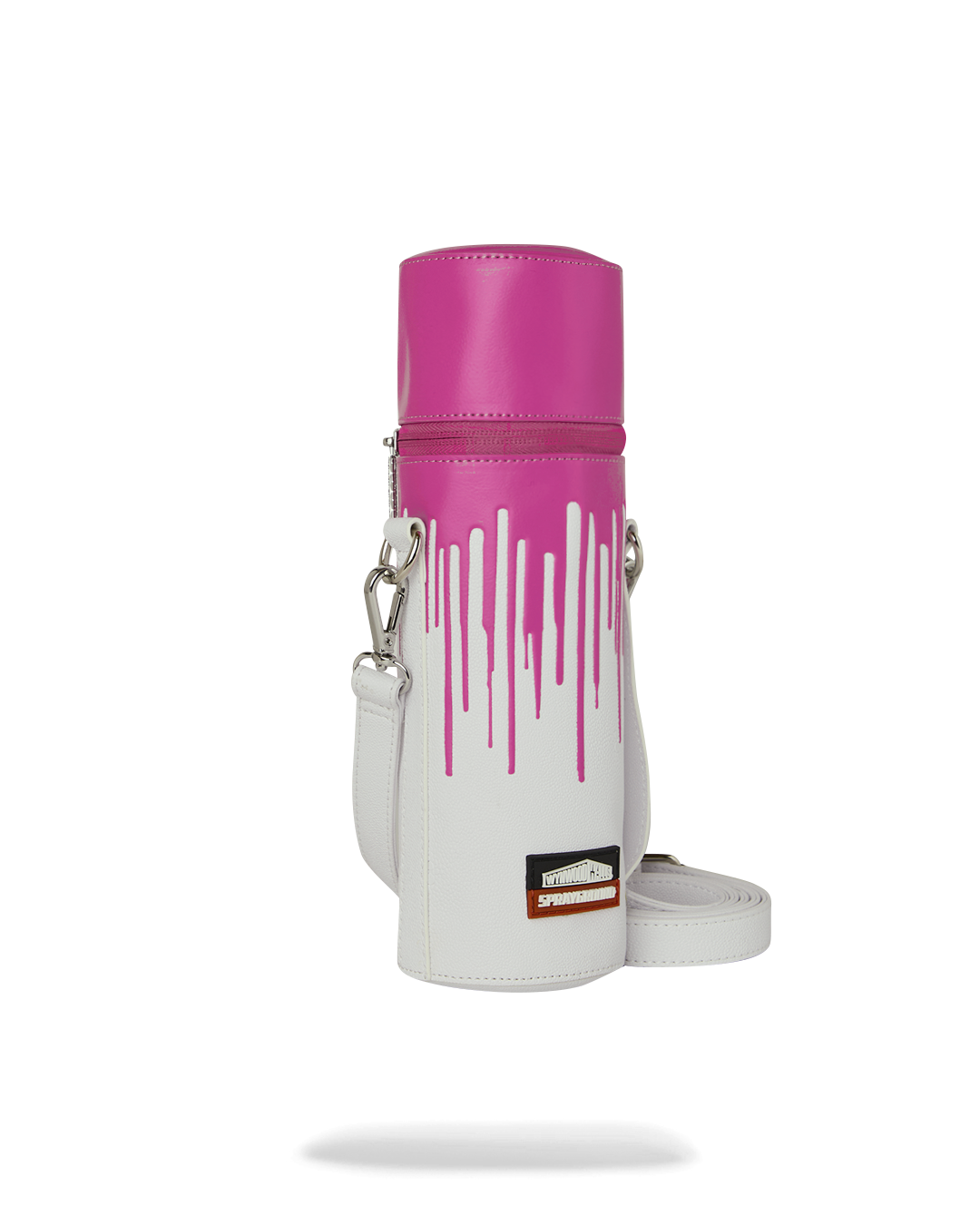 SPRAYGROUND® SPRAY PAINT CAN HOLDER WYNWOOD WALLS COLLAB WATER BOTTLE OR SPRAYCAN HOLDER (WHT/PNK)