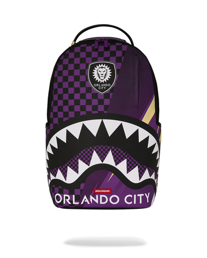 SPRAYGROUND® BACKPACK MLS COLLAB - ORLANDO CITY CHECK SPLIT DLXSV BACKPACK
