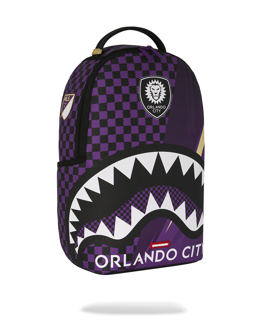 SPRAYGROUND® BACKPACK MLS COLLAB - ORLANDO CITY CHECK SPLIT DLXSV BACKPACK