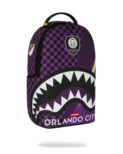 SPRAYGROUND® BACKPACK MLS COLLAB - ORLANDO CITY CHECK SPLIT DLXSV BACKPACK