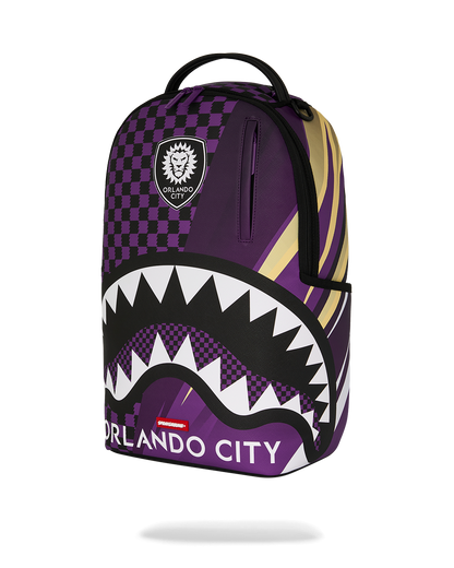 SPRAYGROUND® BACKPACK MLS COLLAB - ORLANDO CITY CHECK SPLIT DLXSV BACKPACK