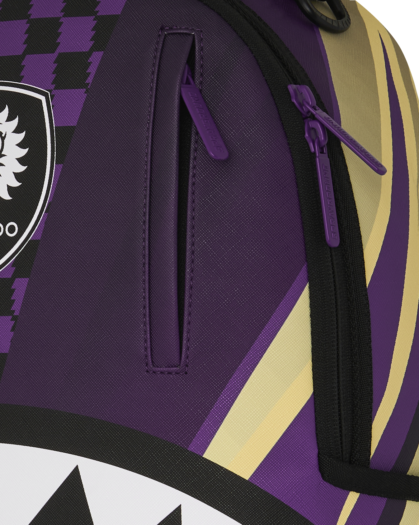 SPRAYGROUND® BACKPACK MLS COLLAB - ORLANDO CITY CHECK SPLIT DLXSV BACKPACK