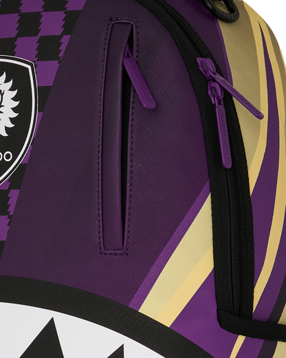 SPRAYGROUND® BACKPACK MLS COLLAB - ORLANDO CITY CHECK SPLIT DLXSV BACKPACK
