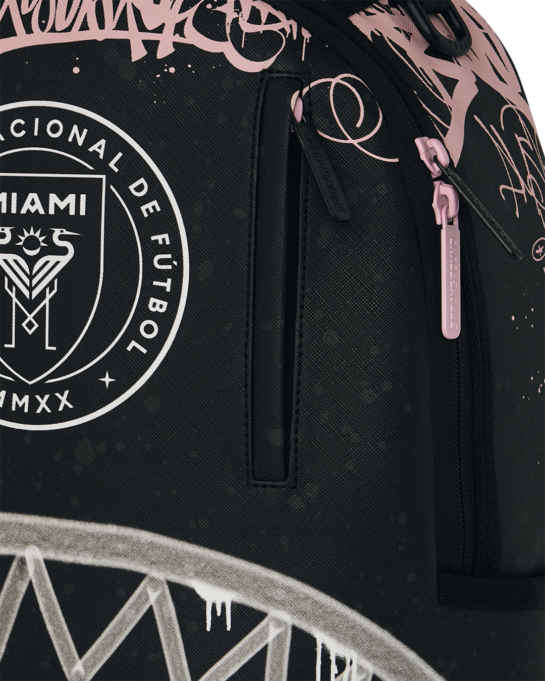 SPRAYGROUND® BACKPACK MLS COLLAB - INTERMIAMI STREETART (BLK) DLXSV BACKPACK