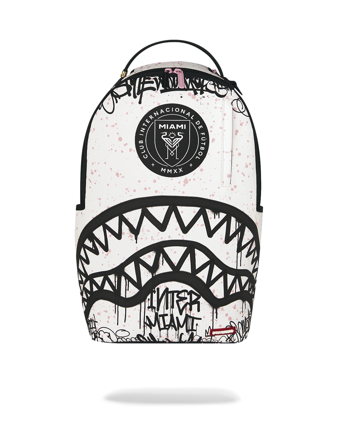 SPRAYGROUND® BACKPACK MLS COLLAB - INTERMIAMI STREETART (WHT) DLXSV BACKPACK