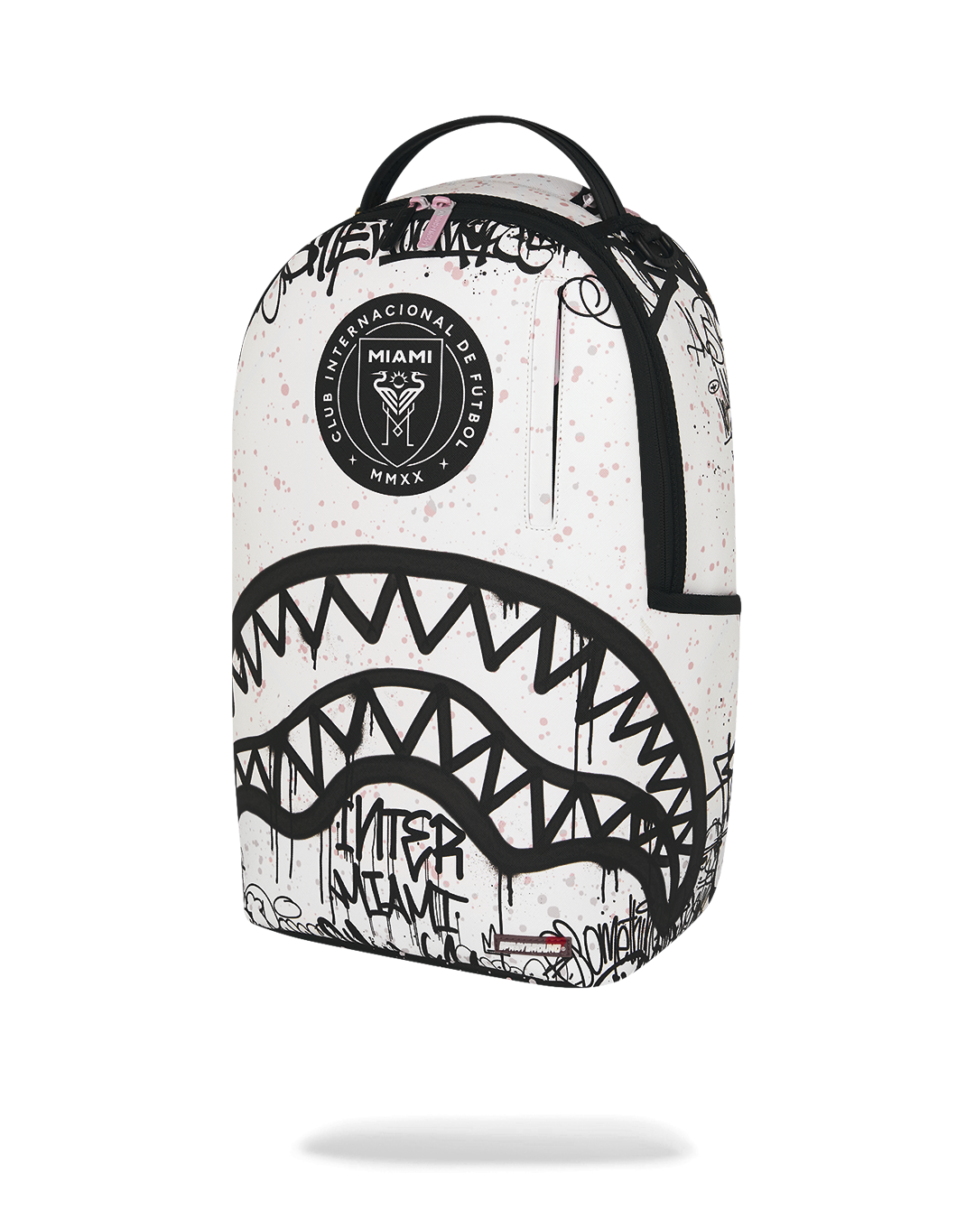 SPRAYGROUND® BACKPACK MLS COLLAB - INTERMIAMI STREETART (WHT) DLXSV BACKPACK