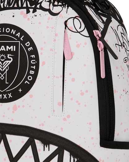 SPRAYGROUND® BACKPACK MLS COLLAB - INTERMIAMI STREETART (WHT) DLXSV BACKPACK