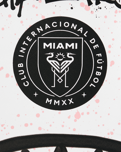 SPRAYGROUND® BACKPACK MLS COLLAB - INTERMIAMI STREETART (WHT) DLXSV BACKPACK