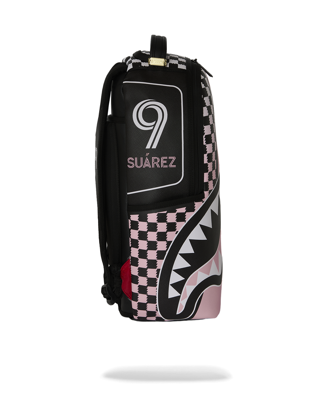 SPRAYGROUND® BACKPACK MLS COLLAB - INTERMIAMI LUIS SUAREZ PINK STRIPE BACKPACK