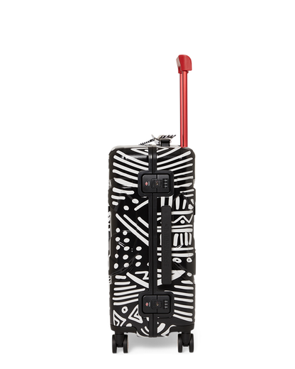 SPRAYGROUND® LUGGAGE A.I.8 AFRICAN INTELLIGENCE - ORIGIN STORY SHARKNAUTICS HARDSHELL CARRY-ON LUGGAGE