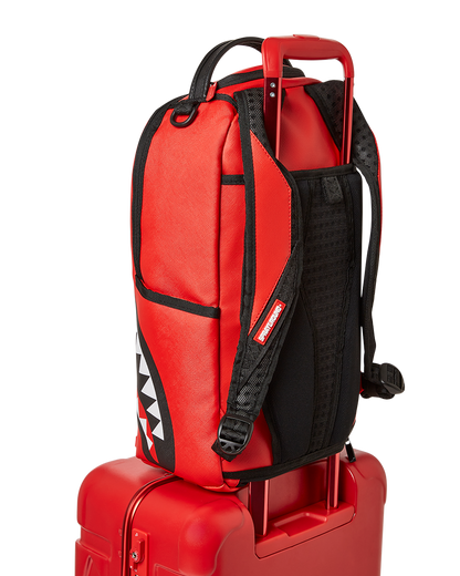 SPRAYGROUND® LUGGAGE MOLDED SHARKITECTURE RED HARDSHELL CARRY-ON LUGGAGE