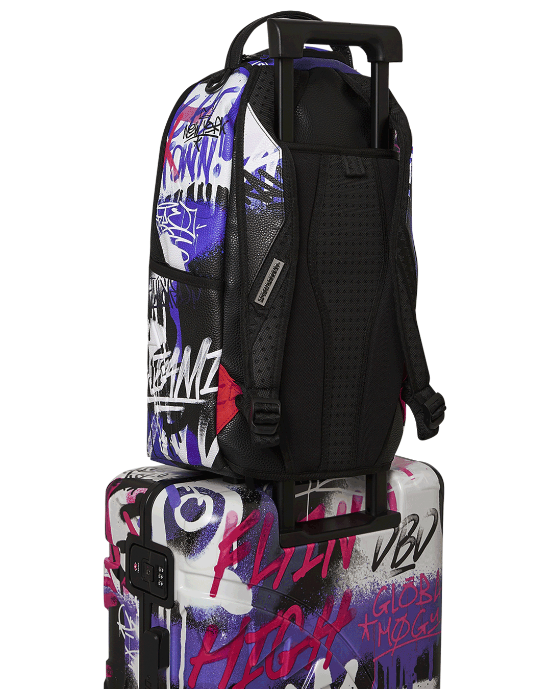 SPRAYGROUND® LUGGAGE VANDAL COUTURE SHARKNAUTICS HARDSHELL CARRY-ON LUGGAGE