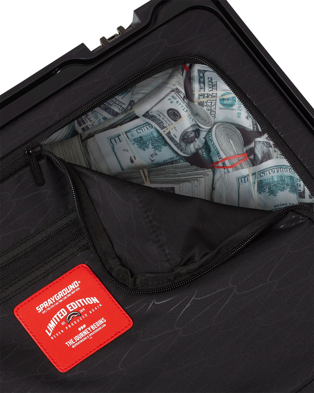 SPRAYGROUND® LUGGAGE VANDAL COUTURE SHARKNAUTICS HARDSHELL CARRY-ON LUGGAGE