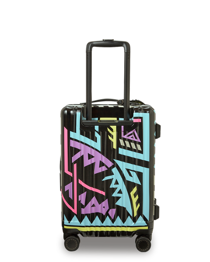 SPRAYGROUND® LUGGAGE A.I. PATH TO THE FUTURE III HARDSHELL CARRY-ON LUGGAGE - SANDFLOWER COLLAB