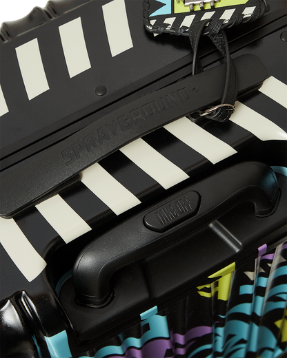 SPRAYGROUND® LUGGAGE A.I. PATH TO THE FUTURE III HARDSHELL CARRY-ON LUGGAGE - SANDFLOWER COLLAB