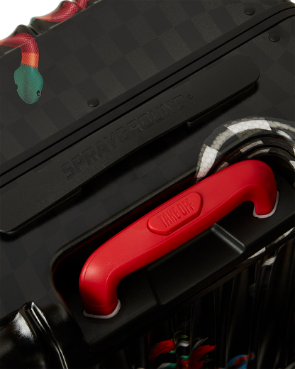 SPRAYGROUND® LUGGAGE SNAKES ON A HARDSHELL CARRY-ON LUGGAGE