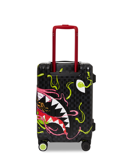 SPRAYGROUND® LUGGAGE SLIME DIME SHARKNAUTICS HARDSHELL CARRY-ON LUGGAGE
