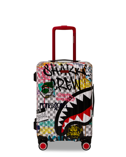 SPRAYGROUND® LUGGAGE CREATE ANOTHER DAY SHARKNAUTICS HARDSHELL CARRY-ON LUGGAGE