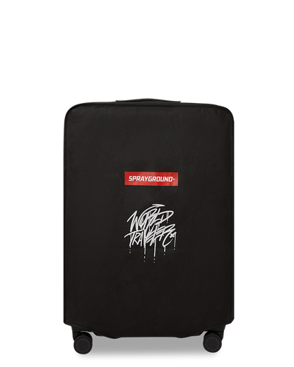 SPRAYGROUND® LUGGAGE REALITY CHECK SHARKNAUTICS HARDSHELL FULL-SIZE JETBLACK LUGGAGE (GOLD HARDWARE)