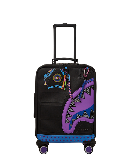SPRAYGROUND® LUGGAGE AFRICAN INTELLIGENCE 12 BROOKLYN & BEYOND CARRY-ON LUGGAGE - SANDFLOWER COLLAB